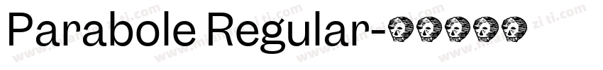 Parabole Regular字体转换